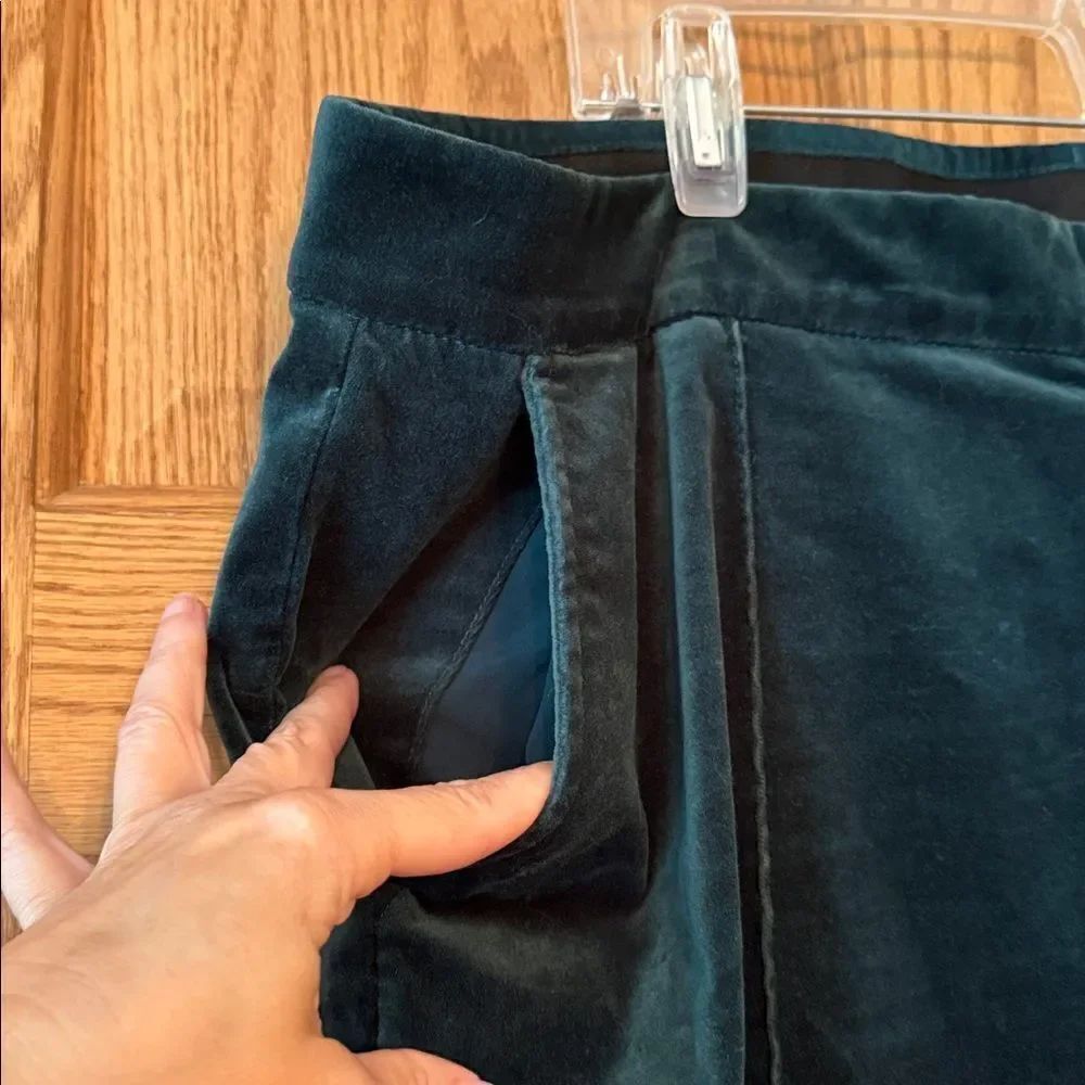 LANDS' END Velvet High Rise Pintuck Pants - Picture 12 of 15
